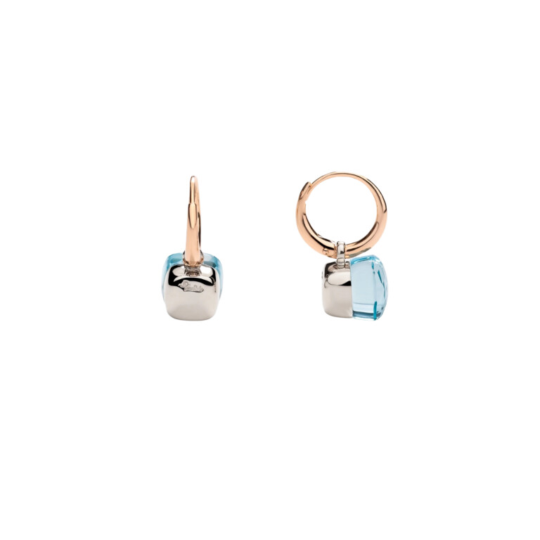 Pomellato Nudo Petit oorhangers rosé/wit goud met Topaas - POB2010 O6000 000OY - #3 Pomellato Nudo Petit oorhangers rosé/wit goud met Topaas - POB2010 O6000 000OY - #3