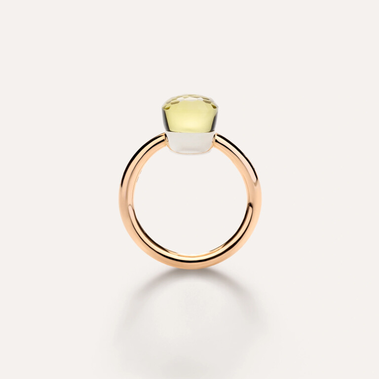 Pomellato Nudo Petit ring rosé/wit goud met Kwarts - PAB4030 O6000 000QL - #4 Pomellato Nudo Petit ring rosé/wit goud met Kwarts - PAB4030 O6000 000QL - #4