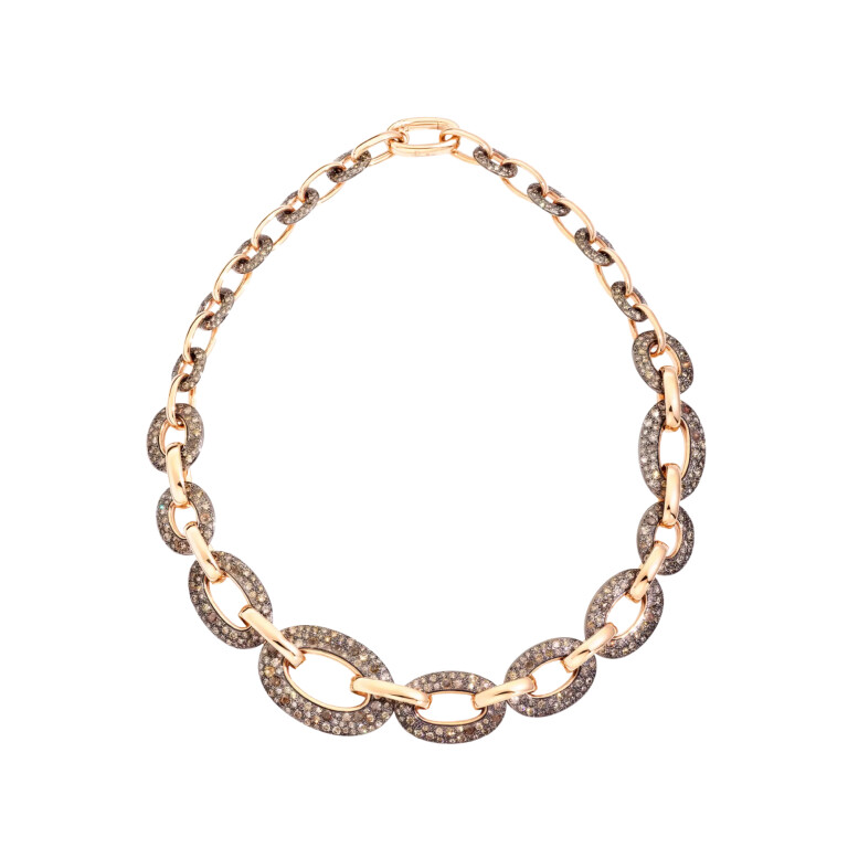 Pomellato Catene collier roodgoud met diamant - PCB7050 O7000 DBR00 - #1 Pomellato Catene collier roodgoud met diamant - PCB7050 O7000 DBR00 - #1