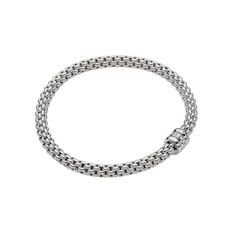 Fope Solo flexibele armband witgoud met diamant - 62106BX_BB_B_BBB_00L - #1 Fope Solo flexibele armband witgoud met diamant - 62106BX_BB_B_BBB_00L - #1