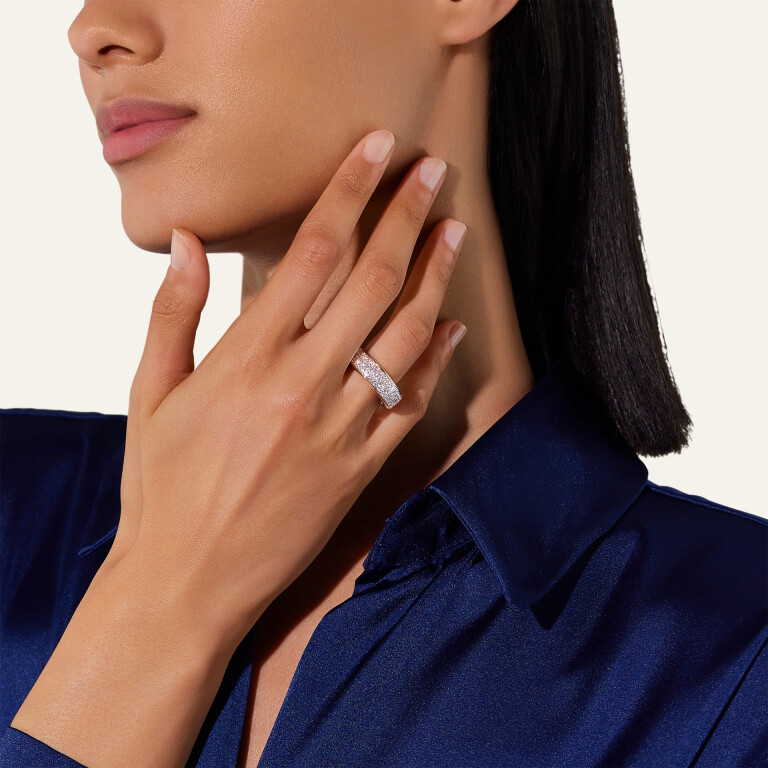 Pomellato Iconica ring rosé/wit goud met diamant - PAC4008 O7WHR DB000 - #4 Pomellato Iconica ring rosé/wit goud met diamant - PAC4008 O7WHR DB000 - #4