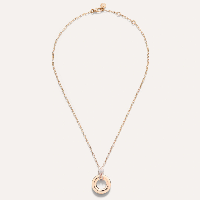 Pomellato Iconica collier met hanger rosé/wit goud met diamant - PCC4040 O7WHR DB000 - #2 Pomellato Iconica collier met hanger rosé/wit goud met diamant - PCC4040 O7WHR DB000 - #2