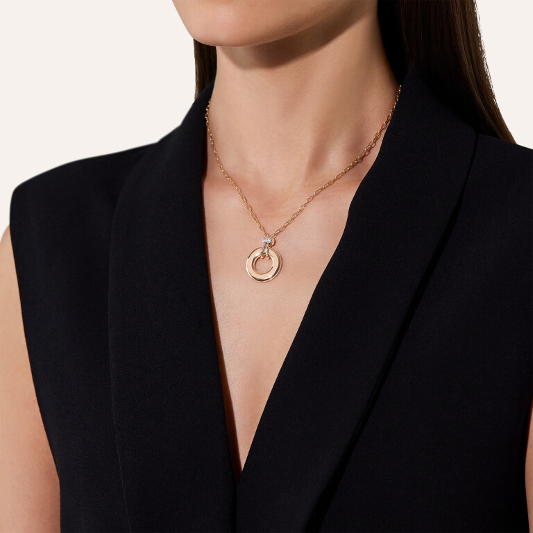 Pomellato Iconica collier met hanger rosé/wit goud met diamant - PCC4040 O7WHR DB000 - #5 Pomellato Iconica collier met hanger rosé/wit goud met diamant - PCC4040 O7WHR DB000 - #5