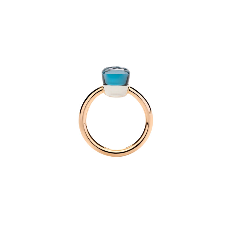 Pomellato Nudo Petit ring rosé/wit goud met London topaas - PAB4030 O6000 000TL - #3 Pomellato Nudo Petit ring rosé/wit goud met London topaas - PAB4030 O6000 000TL - #3