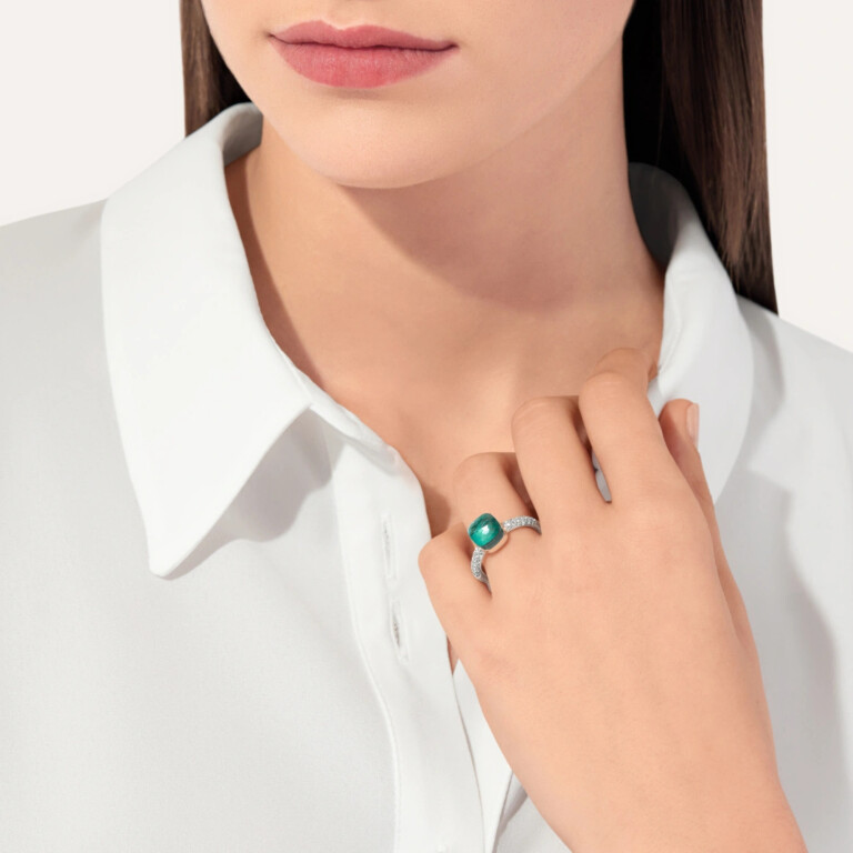 Pomellato Nudo Petit ring rosé/wit goud met diamant - PAB7040 O6WHR DB0OY - #4 Pomellato Nudo Petit ring rosé/wit goud met diamant - PAB7040 O6WHR DB0OY - #4