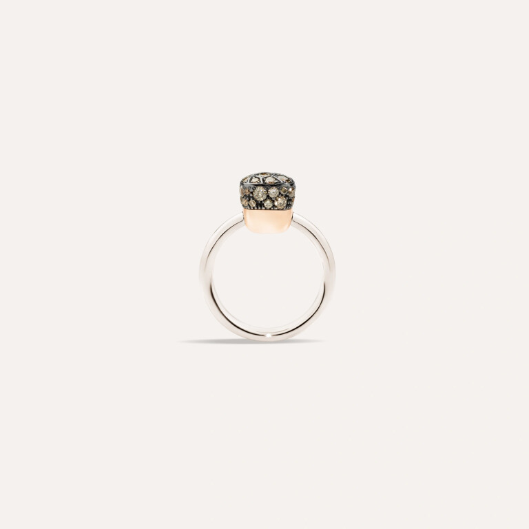 Pomellato Nudo Solitaire ring rosé/wit goud met diamant - PAB5010 O6000 DBR00 - #4 Pomellato Nudo Solitaire ring rosé/wit goud met diamant - PAB5010 O6000 DBR00 - #4