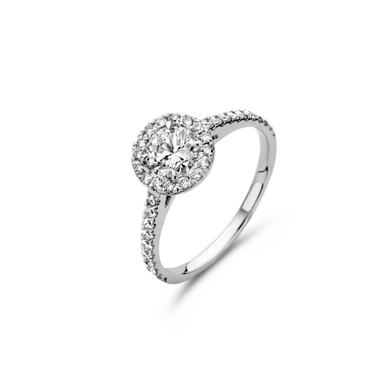 geelgoud entourage ring met diamant SC Highlights Diamonds - #2 geelgoud entourage ring met diamant SC Highlights Diamonds - #2