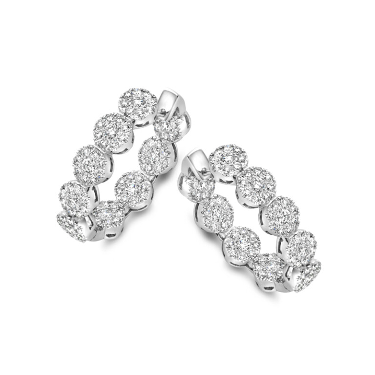 witgoud oorringen met diamant SC Highlights Diamonds - #2 witgoud oorringen met diamant SC Highlights Diamonds - #2