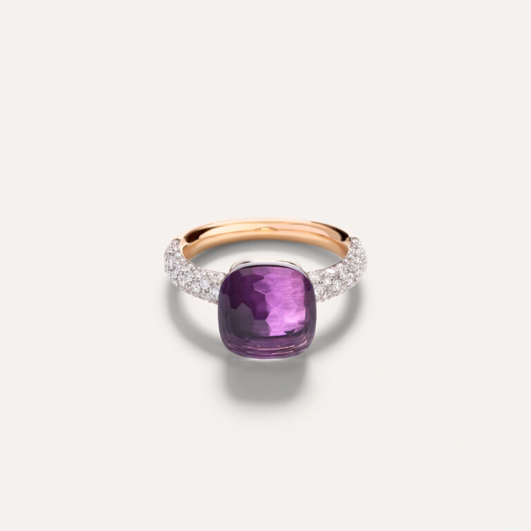Pomellato Nudo ring rosé/wit goud met diamant - PAC0040 O6WHR DB0OI - #4 Pomellato Nudo ring rosé/wit goud met diamant - PAC0040 O6WHR DB0OI - #4