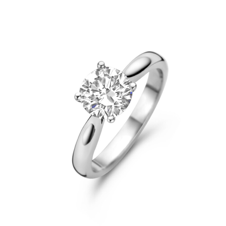 witgoud solitair ring met diamant SC Highlights Diamonds - #2 witgoud solitair ring met diamant SC Highlights Diamonds - #2