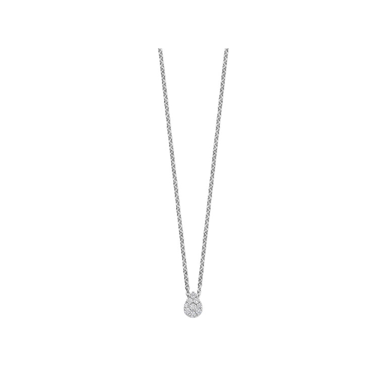 witgoud collier met hanger met diamant Schaap en Citroen Diamonds - #3 witgoud collier met hanger met diamant Schaap en Citroen Diamonds - #3