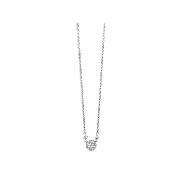 Royal Asscher 74 Collection collier met hanger entourage witgoud met diamant - P.74.2219.RAB.18WG.1 GIA - #2 Royal Asscher 74 Collection collier met hanger entourage witgoud met diamant - P.74.2219.RAB.18WG.1 GIA - #2