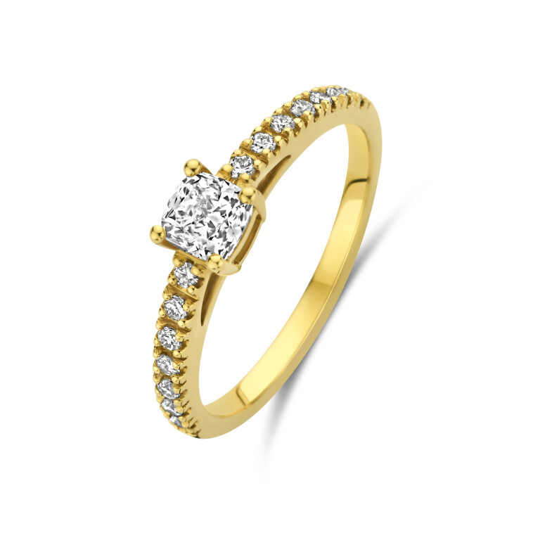 Royal Asscher Elissa ring geelgoud met diamant - R.130.RACU.YG.32 IGI - #2 Royal Asscher Elissa ring geelgoud met diamant - R.130.RACU.YG.32 IGI - #2