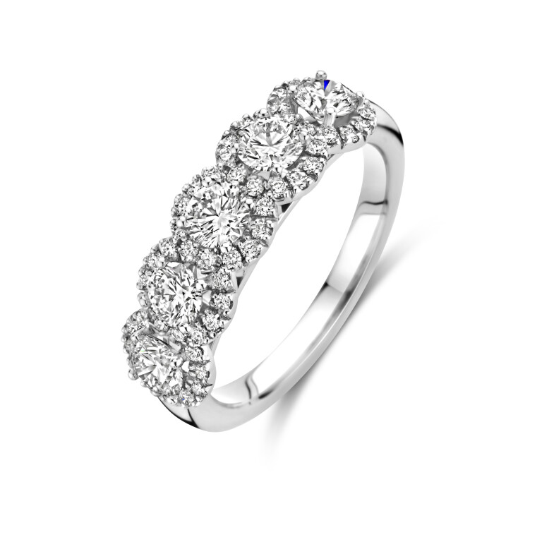 Royal Asscher 74 Collection entourage ring witgoud met diamant - R.74.3456.RAB.WG.11 HRD - #2 Royal Asscher 74 Collection entourage ring witgoud met diamant - R.74.3456.RAB.WG.11 HRD - #2