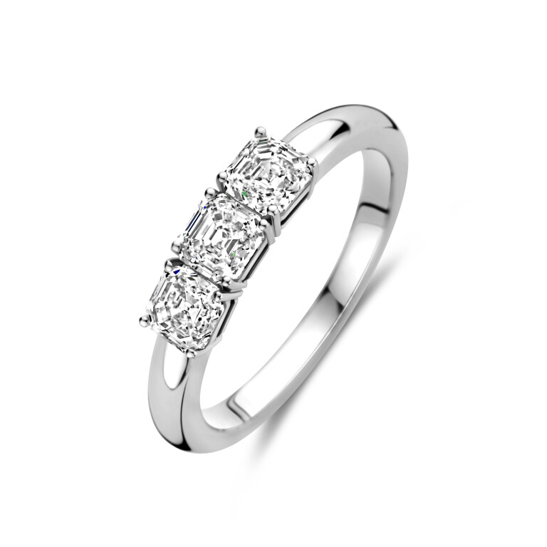 Royal Asscher Claudine ring witgoud met diamant - R.167.RAC.WG.16  GIA - #3 Royal Asscher Claudine ring witgoud met diamant - R.167.RAC.WG.16  GIA - #3