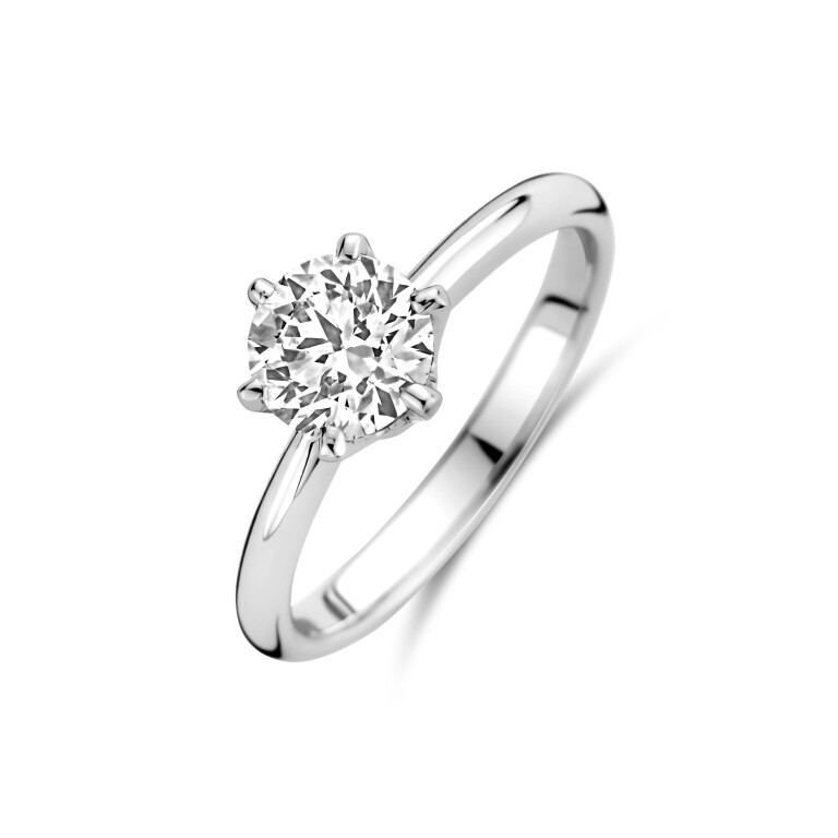 witgoud solitair ring met diamant SC Highlights Diamonds - #2 witgoud solitair ring met diamant SC Highlights Diamonds - #2