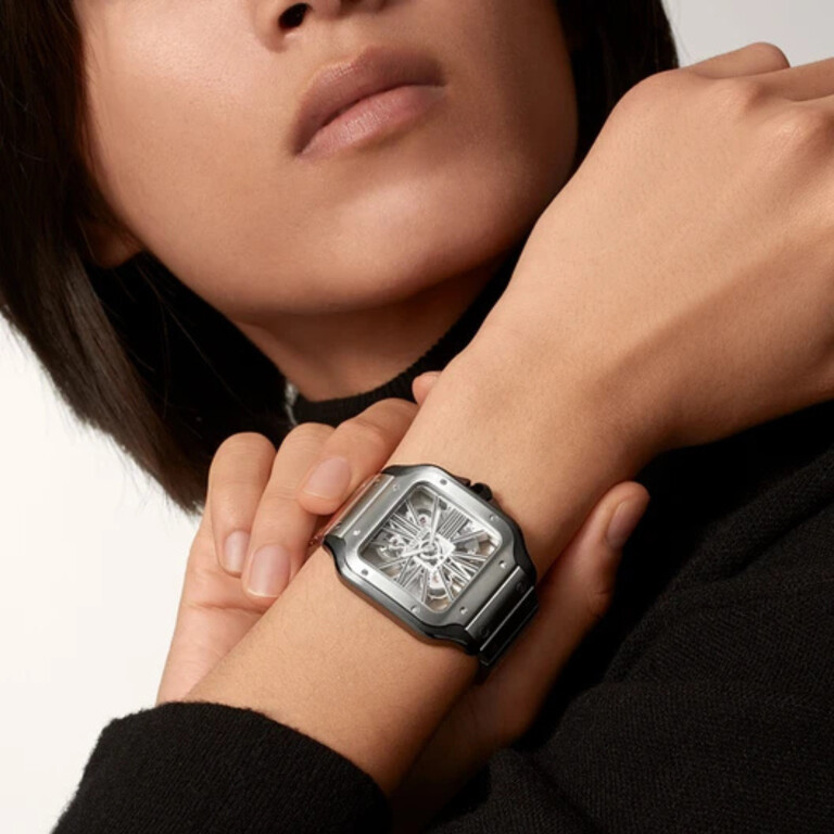 Cartier Santos de Cartier Skeleton LM - WHSA0027 - #9 Cartier Santos de Cartier Skeleton LM - WHSA0027 - #9