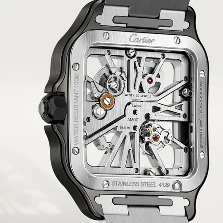 Cartier Santos de Cartier Skeleton LM - WHSA0027 - #2 Cartier Santos de Cartier Skeleton LM - WHSA0027 - #2