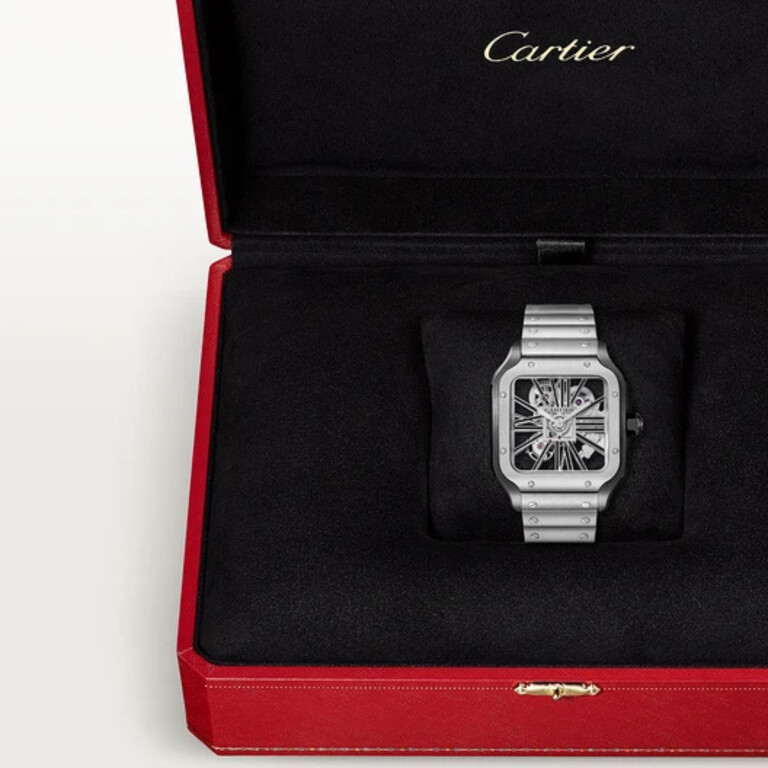 Cartier Santos de Cartier Skeleton LM - WHSA0027 - #8 Cartier Santos de Cartier Skeleton LM - WHSA0027 - #8