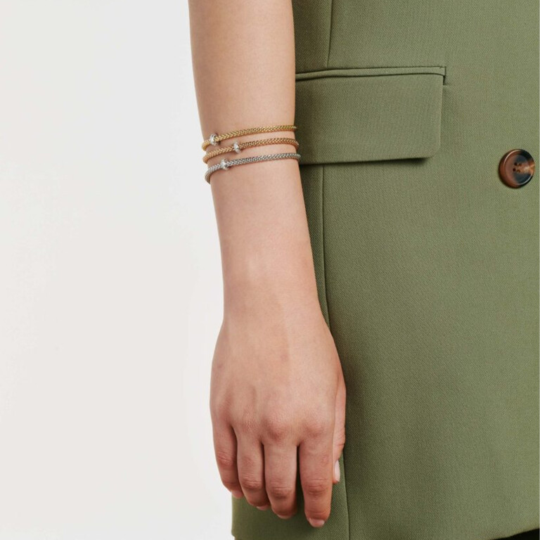 Fope Prima flexibele armband rosé/wit goud met diamant - 74508BX_BB_R_XBX_00M - #3 Fope Prima flexibele armband rosé/wit goud met diamant - 74508BX_BB_R_XBX_00M - #3