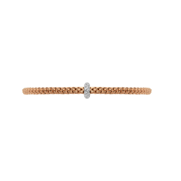 Fope Prima flexibele armband rosé/wit goud met diamant - 74508BX_BB_R_XBX_00M - #2 Fope Prima flexibele armband rosé/wit goud met diamant - 74508BX_BB_R_XBX_00M - #2