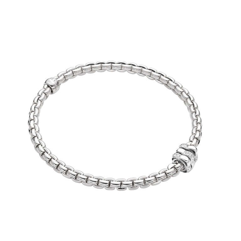Fope Eka Tiny flexibele armband witgoud met diamant - 73901BX_BB_B_BBB_00M - #2 Fope Eka Tiny flexibele armband witgoud met diamant - 73901BX_BB_B_BBB_00M - #2