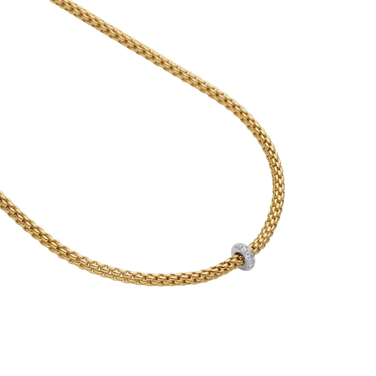 Fope Prima collier rosé/wit goud met diamant - 74508CX_BB_R_XBX_043 - #2 Fope Prima collier rosé/wit goud met diamant - 74508CX_BB_R_XBX_043 - #2