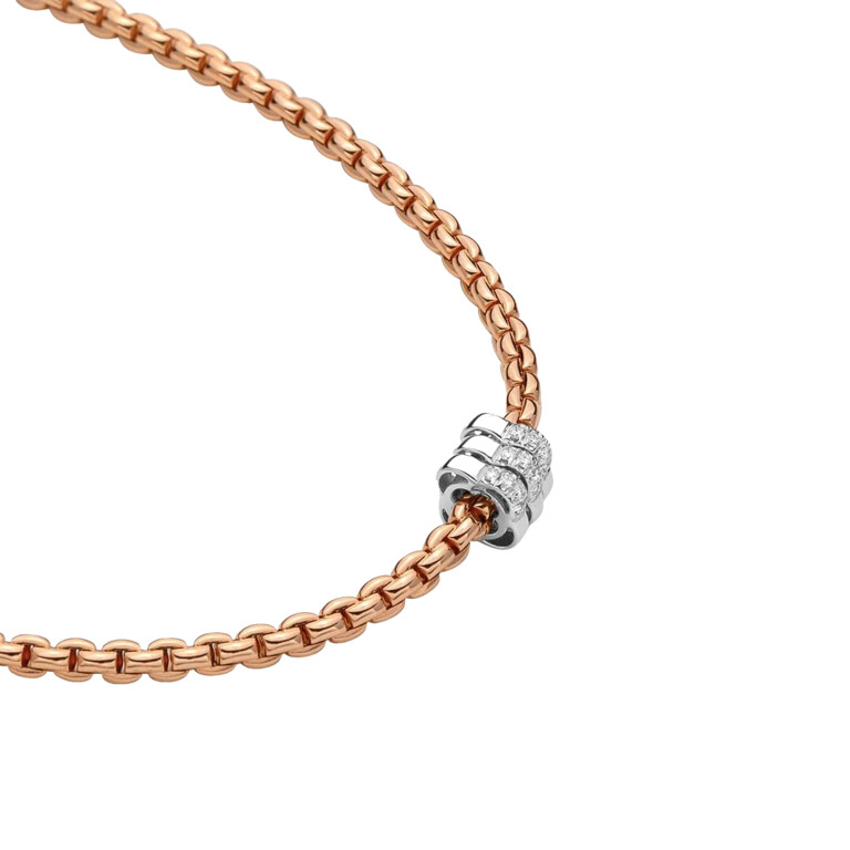 Fope Eka collier rosé/wit goud met diamant - 73901CX_BB_R_BBB_043 - #2 Fope Eka collier rosé/wit goud met diamant - 73901CX_BB_R_BBB_043 - #2
