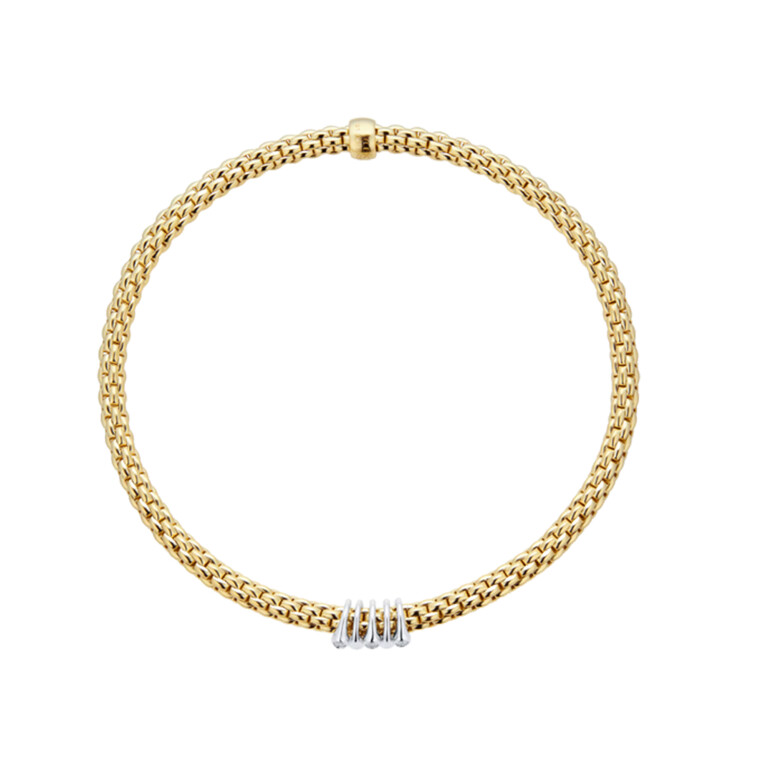 Fope Prima Armbanden geel/wit goud met diamant - 74608BX_BB_G_XBX_00M - #4 Fope Prima Armbanden geel/wit goud met diamant - 74608BX_BB_G_XBX_00M - #4