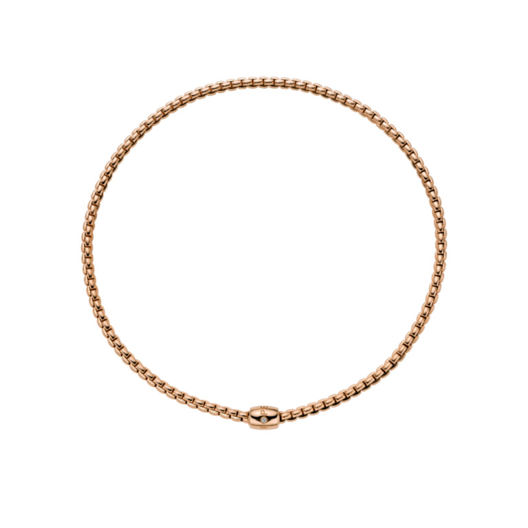 Fope Solo collier roodgoud met diamant - 07F01CX_BB_R_XRX_043 - #2 Fope Solo collier roodgoud met diamant - 07F01CX_BB_R_XRX_043 - #2