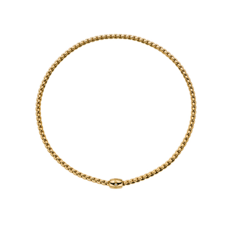 Fope Solo collier geelgoud met diamant - 07F01CX_BB_G_XGX_040 - #2 Fope Solo collier geelgoud met diamant - 07F01CX_BB_G_XGX_040 - #2