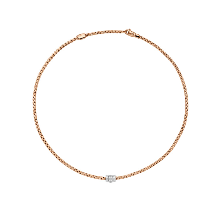 Fope Eka collier rosé/wit goud met diamant - 73101C3_PB_R_BBB_043 - #2 Fope Eka collier rosé/wit goud met diamant - 73101C3_PB_R_BBB_043 - #2