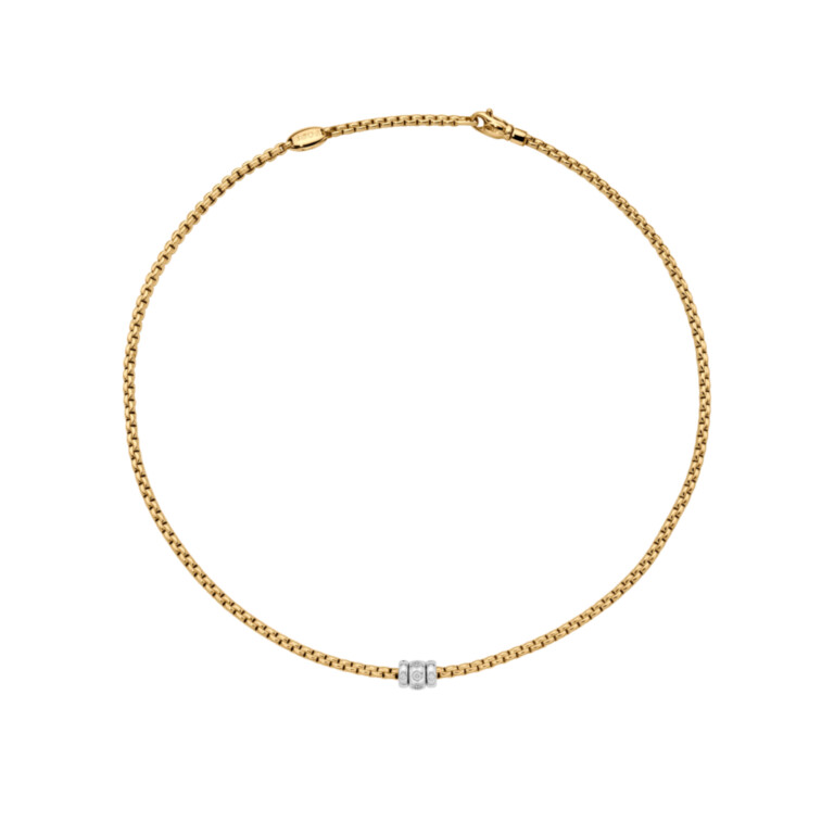 Fope Eka collier geel/wit goud met diamant - 73101C3_PB_G_BBB_043 - #2 Fope Eka collier geel/wit goud met diamant - 73101C3_PB_G_BBB_043 - #2