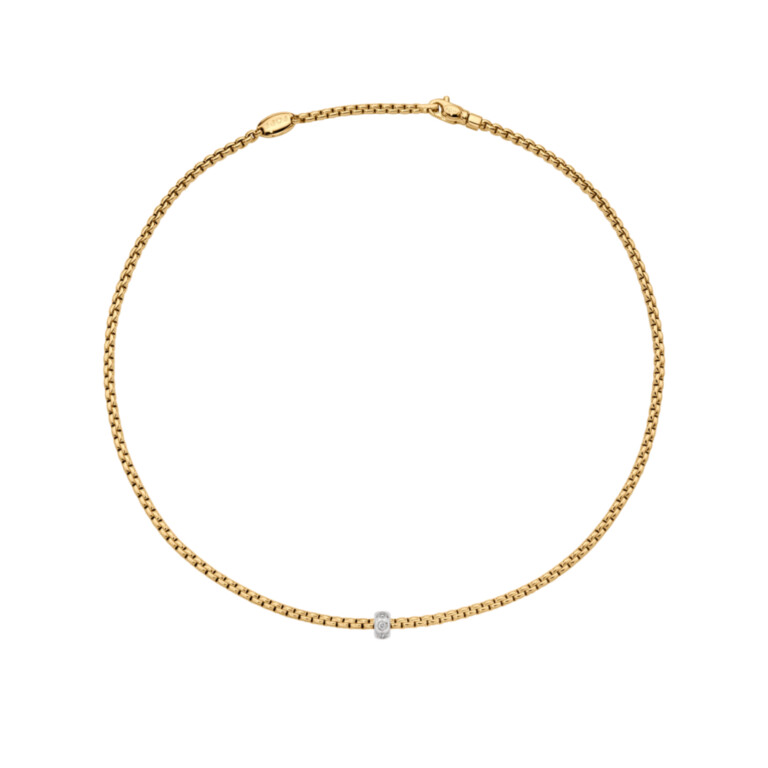 Fope Eka collier geel/wit goud met diamant - 73101CX_BB_G_XBX_043 - #2 Fope Eka collier geel/wit goud met diamant - 73101CX_BB_G_XBX_043 - #2