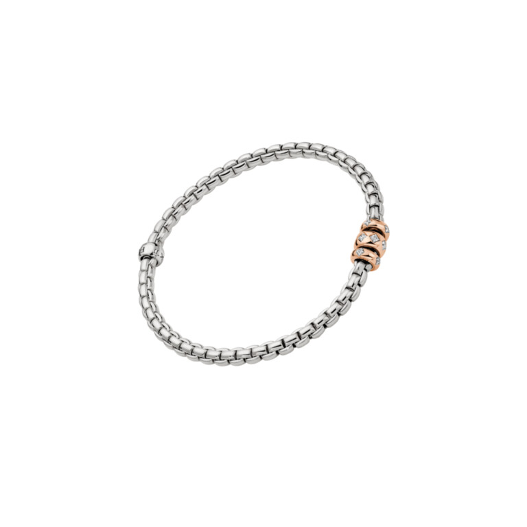 Fope Eka flexibele armband rosé/wit goud met diamant - 73101B3_PB_B_RRR_00M - #3 Fope Eka flexibele armband rosé/wit goud met diamant - 73101B3_PB_B_RRR_00M - #3