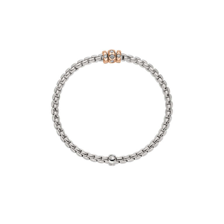 Fope Eka flexibele armband rosé/wit goud met diamant - 73101B3_PB_B_RRR_00M - #2 Fope Eka flexibele armband rosé/wit goud met diamant - 73101B3_PB_B_RRR_00M - #2