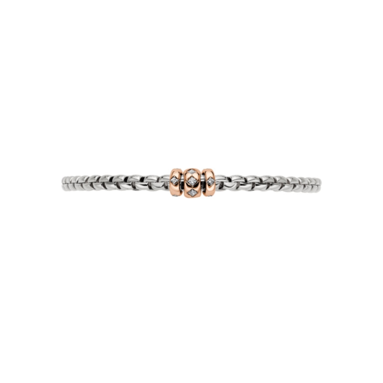 Fope Eka flexibele armband rosé/wit goud met diamant - 73101B3_PB_B_RRR_00M - #4 Fope Eka flexibele armband rosé/wit goud met diamant - 73101B3_PB_B_RRR_00M - #4