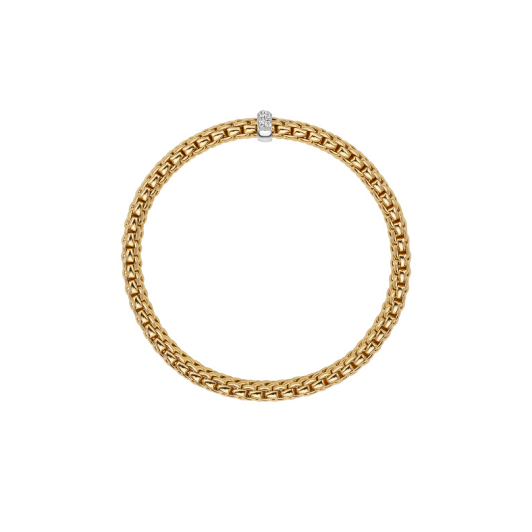 Fope Vendome flexibele armband geel/wit goud met diamant - 56002BX_BB_G_XBX_00M - #3 Fope Vendome flexibele armband geel/wit goud met diamant - 56002BX_BB_G_XBX_00M - #3