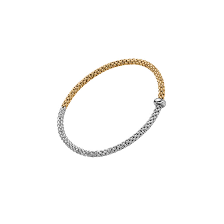 Fope Prima flexibele armband geel/wit goud met diamant - 01M08B2_BB_2_XBX_00M - #3 Fope Prima flexibele armband geel/wit goud met diamant - 01M08B2_BB_2_XBX_00M - #3