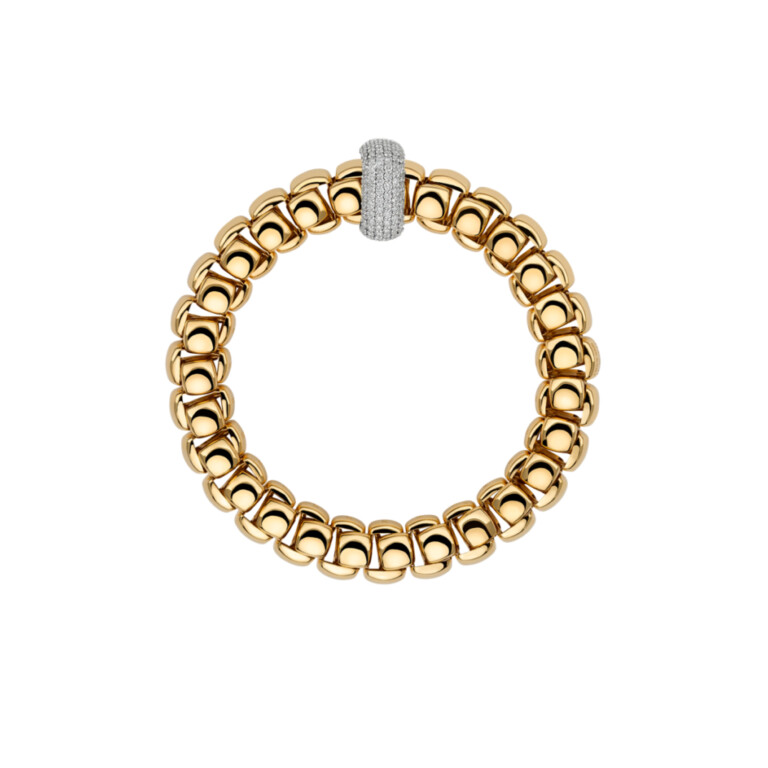 Fope Luna flexibele armband geelgoud met diamant - 52107BX_PB_G_XBX_00M - #4 Fope Luna flexibele armband geelgoud met diamant - 52107BX_PB_G_XBX_00M - #4