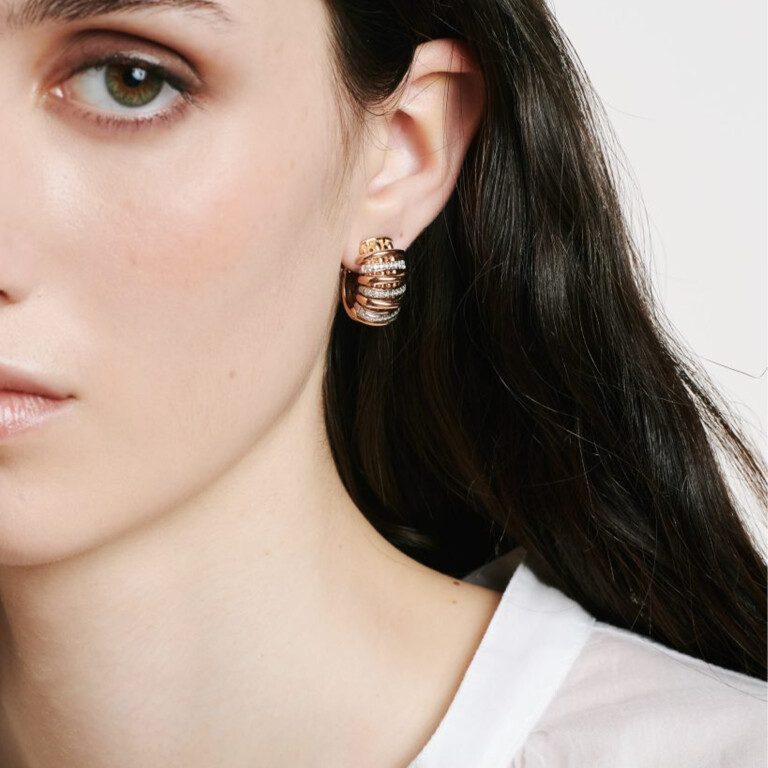 Fope Panorama oorhangers rosé/wit goud met diamant - 58804OX_BB_R_BBX_000 - #3 Fope Panorama oorhangers rosé/wit goud met diamant - 58804OX_BB_R_BBX_000 - #3