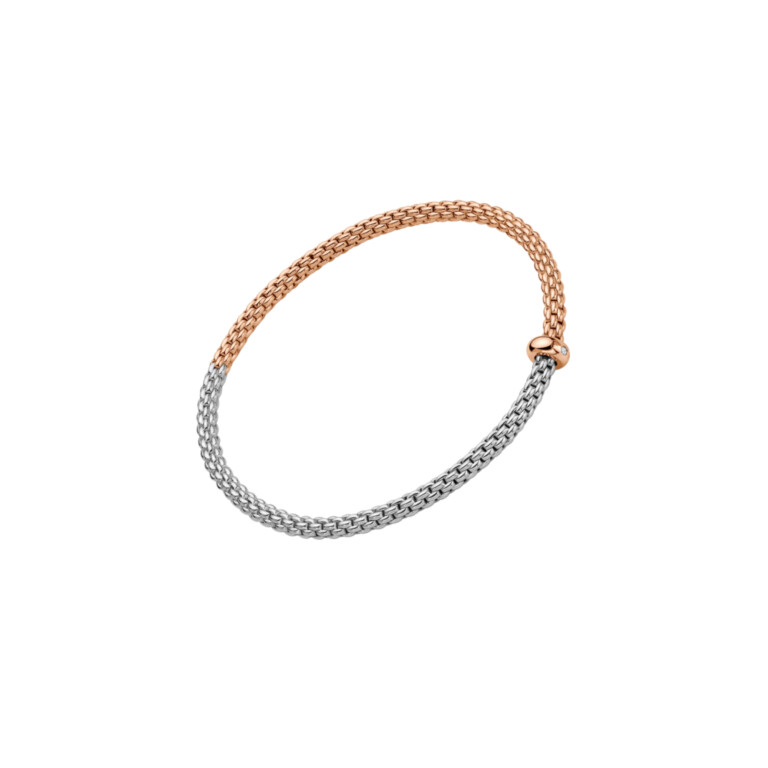 Fope Eka flexibele armband rosé/wit goud met diamant - 01M01B2_BB_1_XRX_00M - #4 Fope Eka flexibele armband rosé/wit goud met diamant - 01M01B2_BB_1_XRX_00M - #4