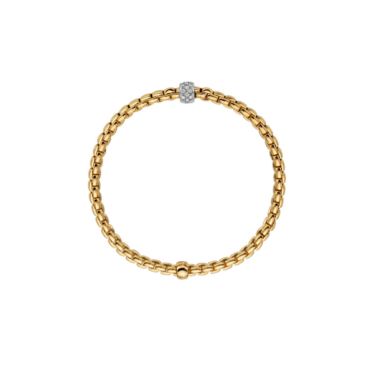 Fope Eka Tiny Armbanden geel/wit goud met diamant - 73301BX_PB_G_XBX_00L - #4 Fope Eka Tiny Armbanden geel/wit goud met diamant - 73301BX_PB_G_XBX_00L - #4