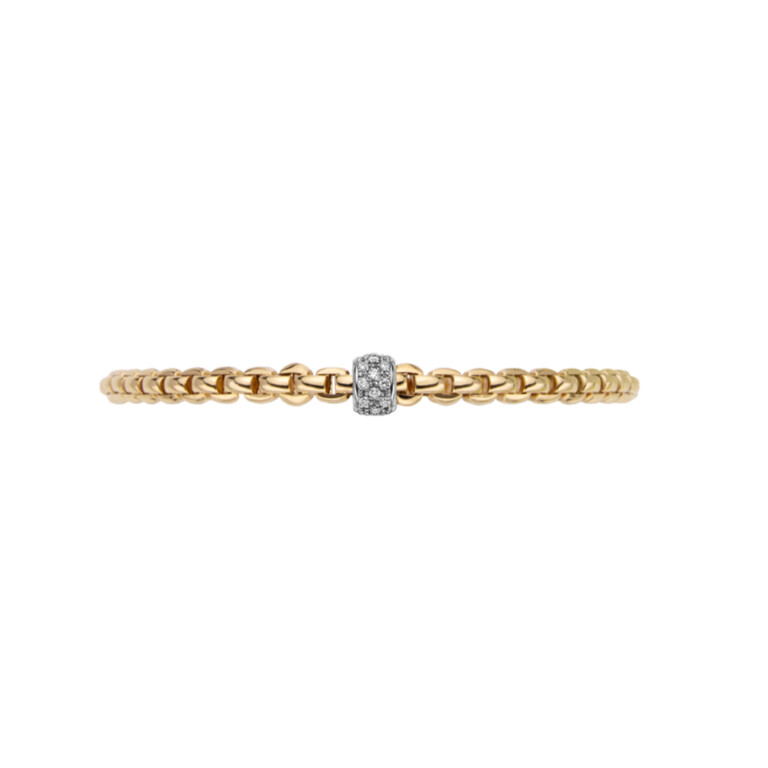 Fope Eka Tiny Armbanden geel/wit goud met diamant - 73301BX_PB_G_XBX_00L - #2 Fope Eka Tiny Armbanden geel/wit goud met diamant - 73301BX_PB_G_XBX_00L - #2
