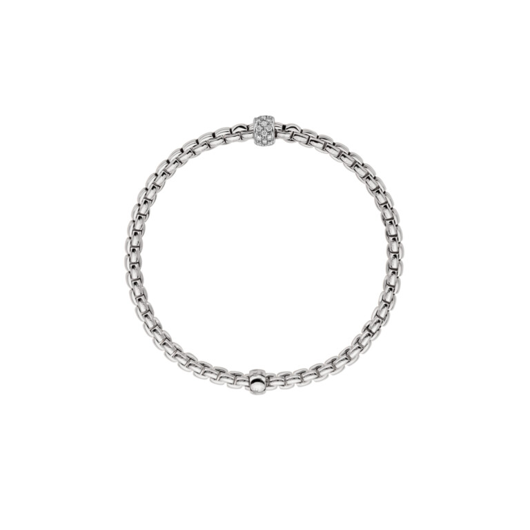 Fope Eka Tiny flexibele armband witgoud met diamant - 73301BX_PB_B_XBX_00S - #4 Fope Eka Tiny flexibele armband witgoud met diamant - 73301BX_PB_B_XBX_00S - #4