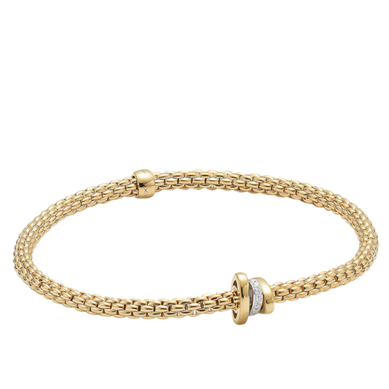 Fope Prima Armbanden geel/wit goud met diamant - 74408BX_BB_G_GBG_00L - #2 Fope Prima Armbanden geel/wit goud met diamant - 74408BX_BB_G_GBG_00L - #2