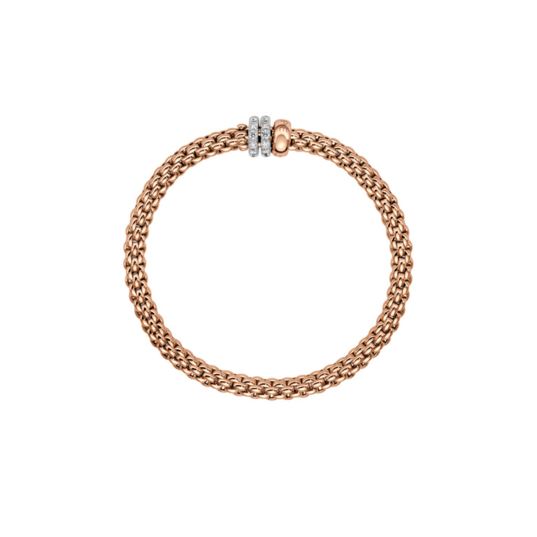 Fope Solo flexibele armband rosé/wit goud met diamant - 62506BX_PB_R_BBX_00M - #4 Fope Solo flexibele armband rosé/wit goud met diamant - 62506BX_PB_R_BBX_00M - #4