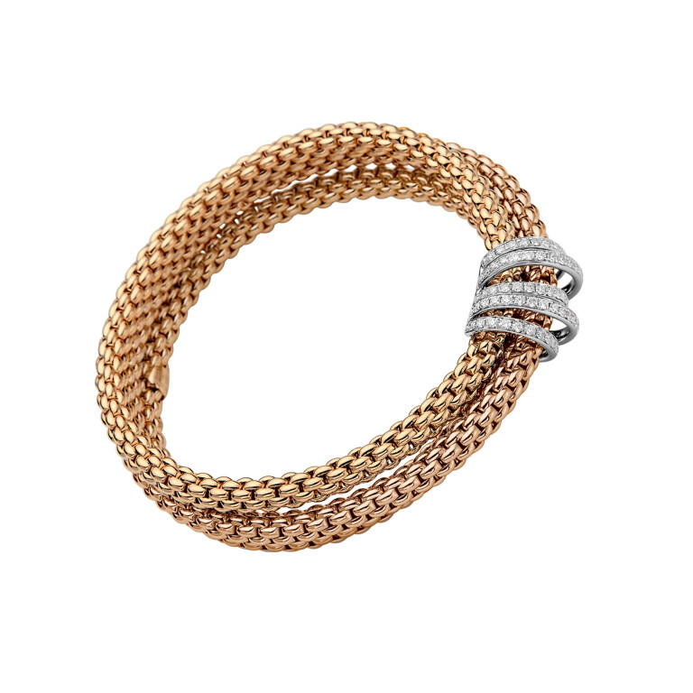 Fope Mialuce flexibele armband rosé/wit goud met diamant - 65106BX_PB_R_XBX_00M - #3 Fope Mialuce flexibele armband rosé/wit goud met diamant - 65106BX_PB_R_XBX_00M - #3