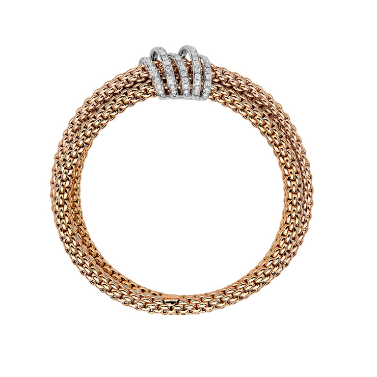 Fope Mialuce flexibele armband rosé/wit goud met diamant - 65106BX_PB_R_XBX_00M - #4 Fope Mialuce flexibele armband rosé/wit goud met diamant - 65106BX_PB_R_XBX_00M - #4