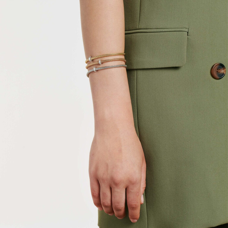 Fope Prima flexibele armband geel/wit goud met diamant - 74508BX_BB_G_XBX_00M - #5 Fope Prima flexibele armband geel/wit goud met diamant - 74508BX_BB_G_XBX_00M - #5